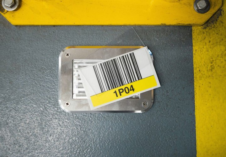 inotec Photo Barcode Bodenmarkierung Floorblock