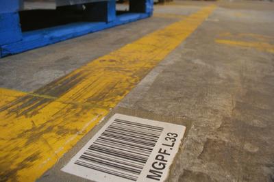 inotec Barcode Bodenmarkierung Floortag Line inotec Barcode Bodenmarkierung Floortag Line